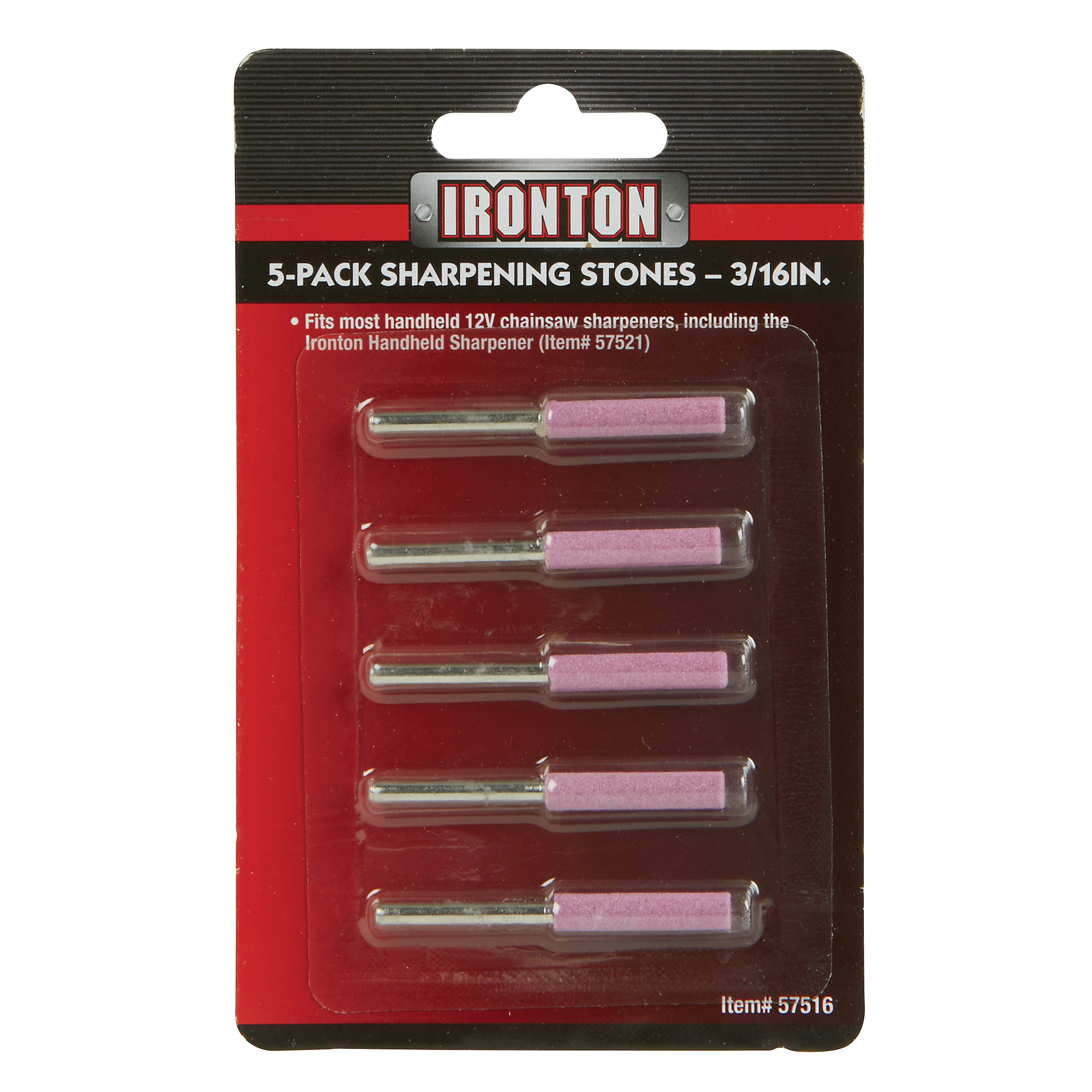 Ironton Chain Sharpening Stones, 3/16in., 5-Pk.